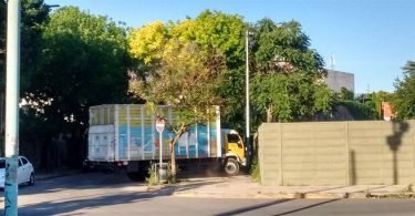 Camión de higiene urbana del Ministerio de Ambiente porteño