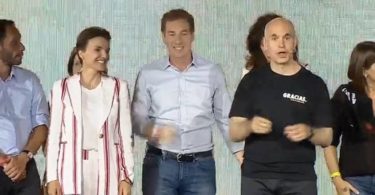 Festejo de Rodríguez Larreta