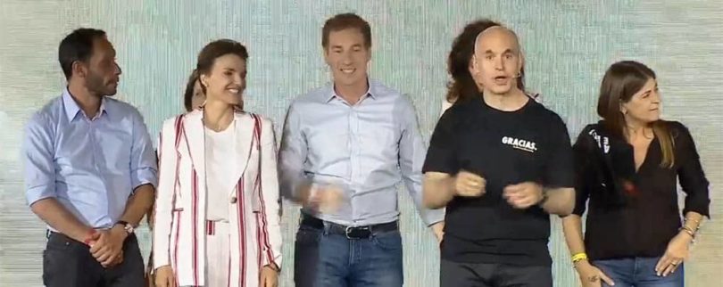 Festejo de Rodríguez Larreta