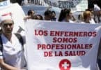 Protesta de enfermerxs. La enfermería, somos profesionales