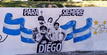 Mural de Maradona Villa Pueyrredón