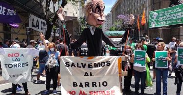 Protesta vecinal en la Legislatura