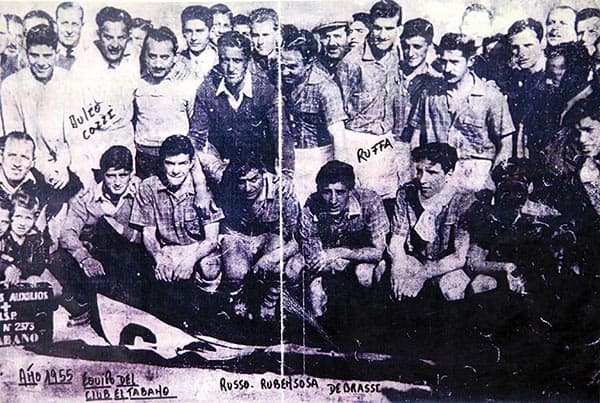 Equipoe de futbol El Tábano 1955