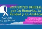 Encuentro barrial por la memoria, verdad y justicia en Villa Pueyrredón