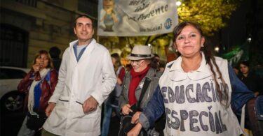 Marcha por la educación en la ciudad de buenos aires