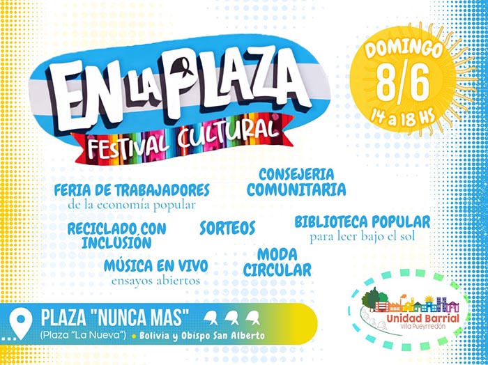 En la Plaza Festival Cultural Villa Pueyrredón