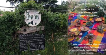 Celebración con la Pachamama en Huertta La unión