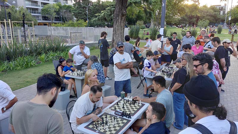 La Colgada, ajedrez en Villa Ortuzar