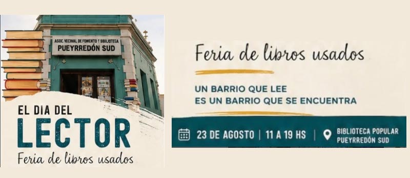 Dia del lector en la Biblioteca Pueyrredón Sud